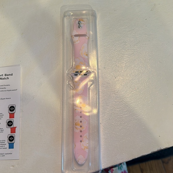 Apple Watch band pink floral. NWT. - Picture 2 of 6